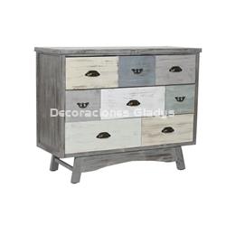 CAJONERA ABETO ENVEJECIDO GRIS - Imagen 1