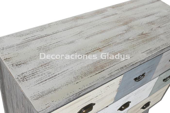 CAJONERA ABETO ENVEJECIDO GRIS - Imagen 2