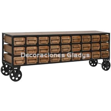 CAJONERA ABETO METAL - Imagen 1