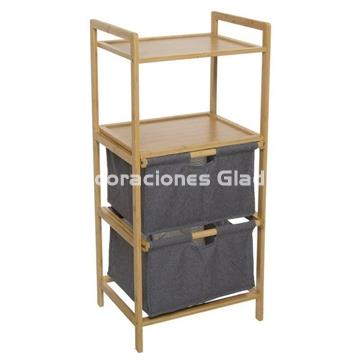 CAJONERA BAMBU GRIS - Imagen 1