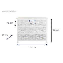 CAJONERA MANGO  BLANCO - Imagen 2