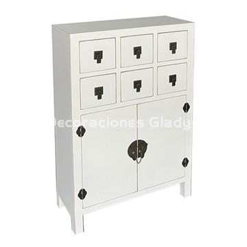 CAJONERA ORIENTAL BLANCO BAIYUN - Imagen 1