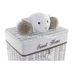 CESTA SET 3 MIMBRE  OVEJA - Imagen 2