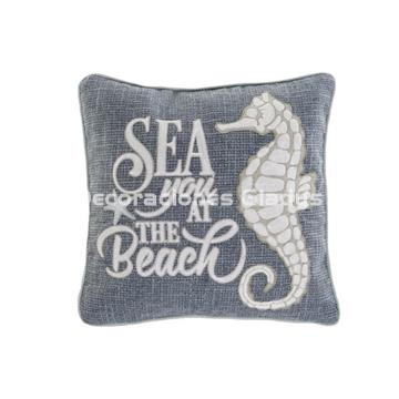 COJIN BORDADO AZUL - Imagen 1