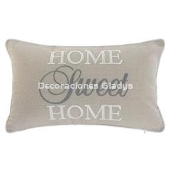 COJIN  BORDADO BEIGE - Imagen 1