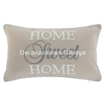 COJIN  BORDADO BEIGE - Imagen 1