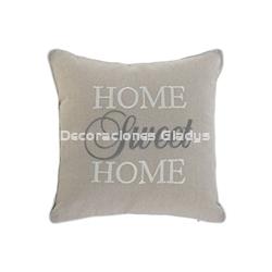 COJIN  BORDADO HOME BEIGE - Imagen 1