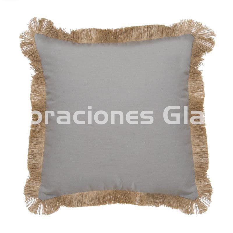 Cojín Algodón Blossom - 45x45 - textiles hogar - color crudo - flecos