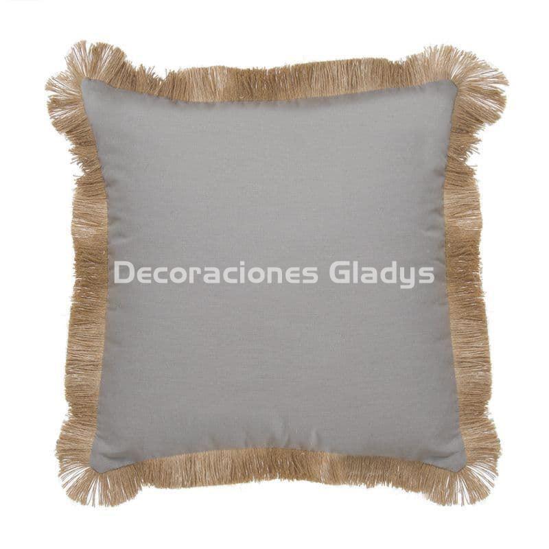 Cojín Algodón Blossom - 45x45 - textiles hogar - color crudo - flecos