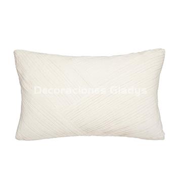 COJIN PLIEGUES MARFIL - Imagen 1