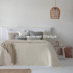 COLCHA BOUTI AZARA BEIG - Imagen 1