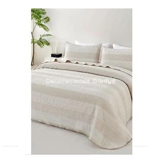 COLCHA BOUTI CLOE BEIGE - Imagen 1