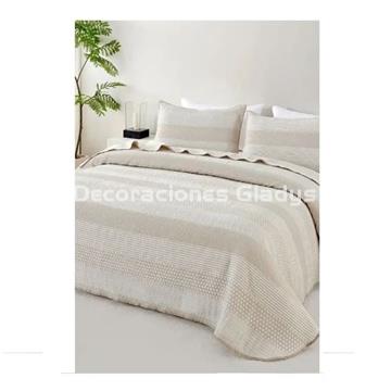 COLCHA BOUTI CLOE BEIGE - Imagen 1