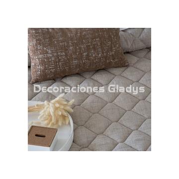 COLCHA BOUTI RUSTIK BEIG - Imagen 2