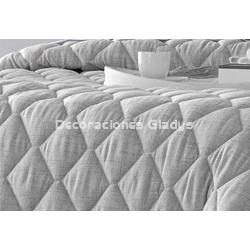 COLCHA BOUTI RUSTIK GRIS - Imagen 2