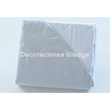 COLCHA BOUTI SUAVE GRIS - Imagen 2