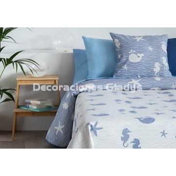 COLCHA CAPA OCEAN AZUL - Imagen 1