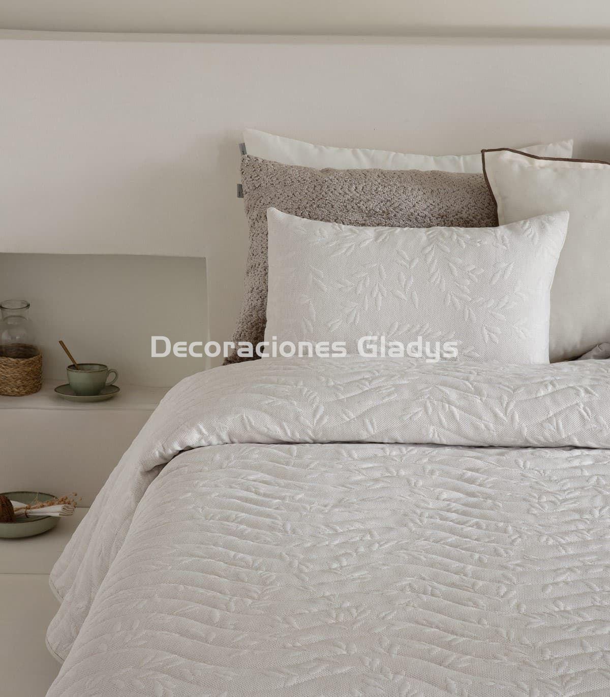 COLCHA JACQUARD CALI BEIGE - Imagen 2