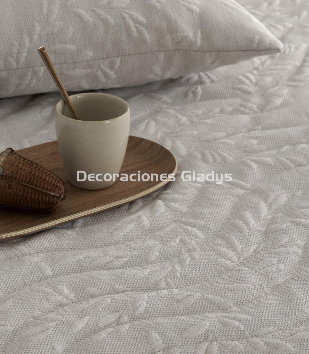 COLCHA JACQUARD CALI BEIGE - Imagen 3
