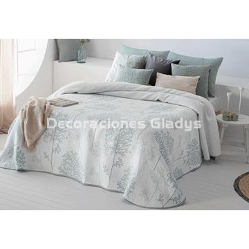 COLCHA JACQUARD LILIT AGUA - Imagen 1