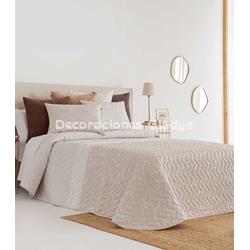 COLCHA JACQUARD PENEDES  BEIGE - Imagen 1