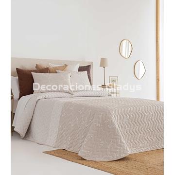 COLCHA JACQUARD PENEDES  BEIGE - Imagen 1