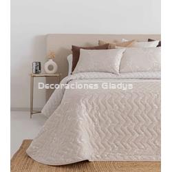 COLCHA JACQUARD PENEDES  BEIGE - Imagen 2