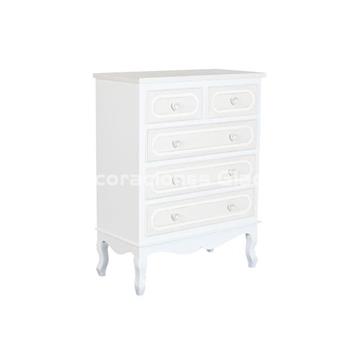COMODA ALICE  MDF MADERA  BLANCO - Imagen 1
