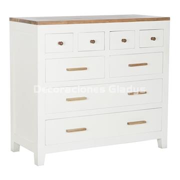 COMODA MANGO ACACIA  BLANCO - Imagen 1