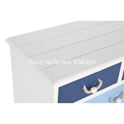 COMODA MDF CUERDA  AZUL MARINO - Imagen 2