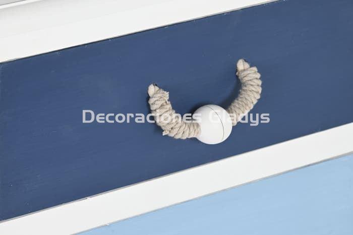 COMODA MDF CUERDA AZUL MARINO - Imagen 3