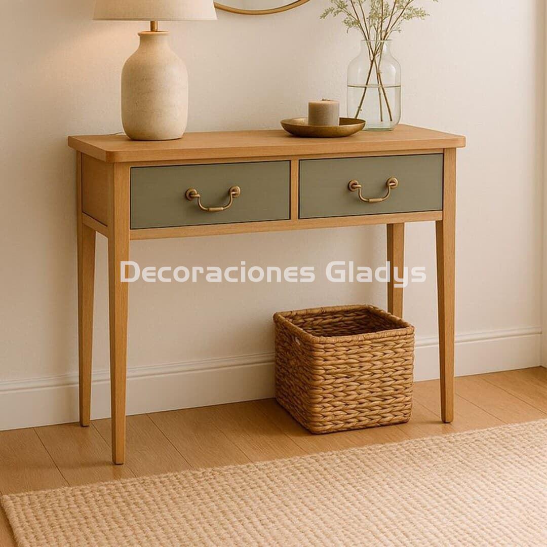 CONSOLA 2 CAJONES CAMBRIDGE - Imagen 1