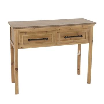 CONSOLA 2 CAJONES NATURAL - Imagen 1