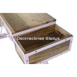 CONSOLA HIERRO MANGO  BICICLETA ROSA PALO - Imagen 2