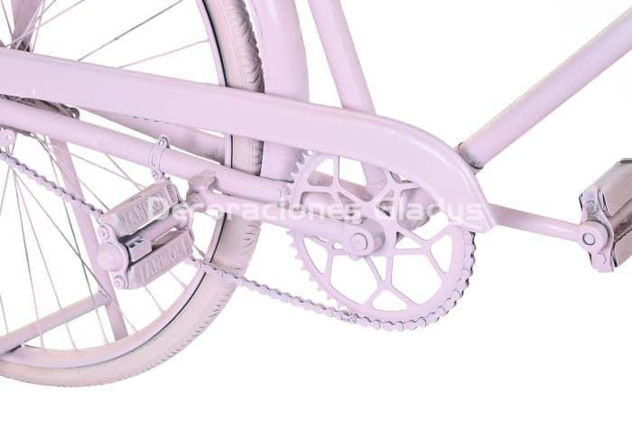 CONSOLA HIERRO MANGO  BICICLETA ROSA PALO - Imagen 3