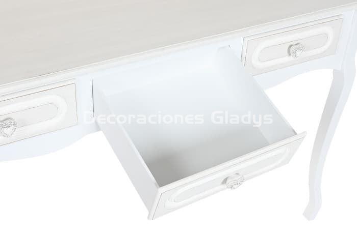 CONSOLA MDF MADERA  BLANCO - Imagen 2