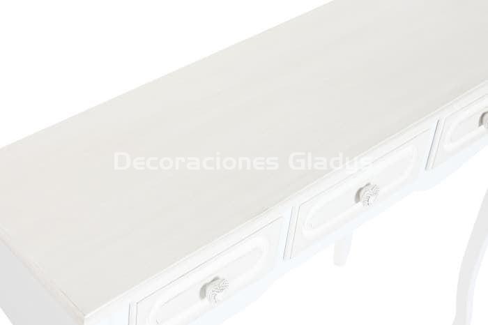CONSOLA MDF MADERA  BLANCO - Imagen 3