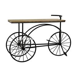 CONSOLA METAL ABETO BICICLETA NEGRO - Imagen 1