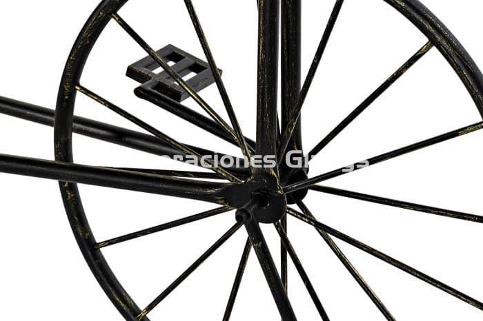 CONSOLA METAL ABETO BICICLETA NEGRO - Imagen 4
