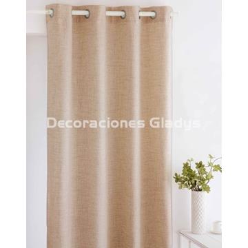 CORTINA CONFECCIONADA  ALAIA MARRON - Imagen 1
