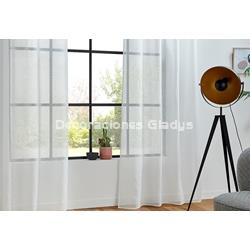 CORTINA CONFECCIONADA CUADRADITO BLANCO - Imagen 2