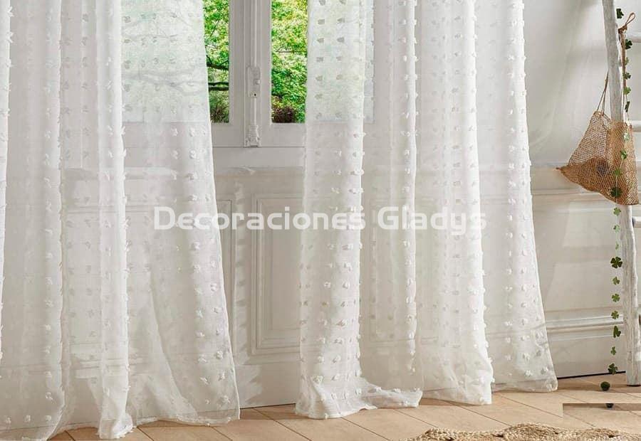 CORTINA CONFECCIONADA LILY BLANCA - Imagen 1