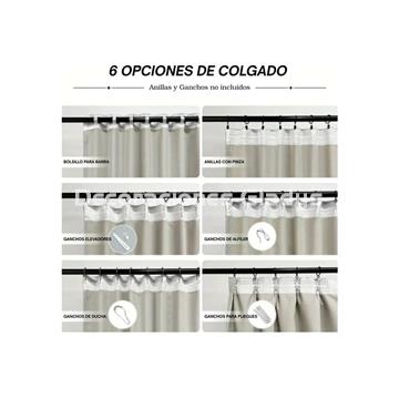 CORTINA CONFECCIONADA LINO - Imagen 2