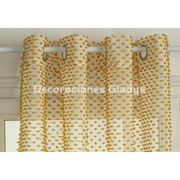 CORTINA CONFECCIONADA LUCIA OCRE - Imagen 1