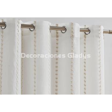 CORTINA CONFECCIONADA RAYA CHENIL - Imagen 2