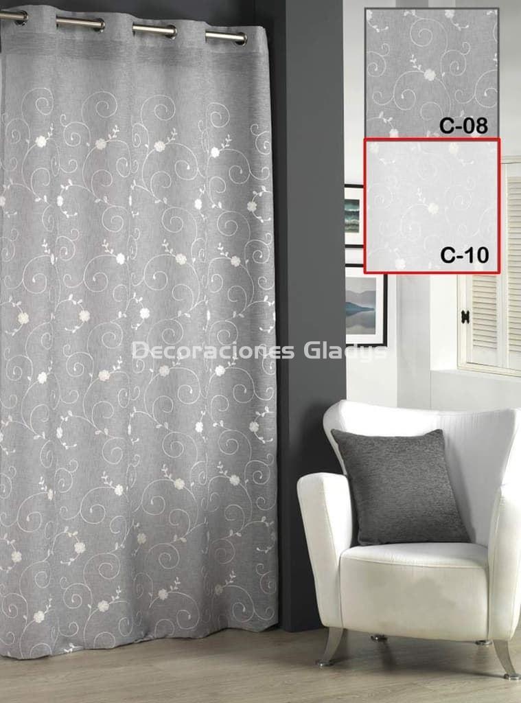 Cortinas y visillos CAMALTEX Gris - Salon y Dormitorio