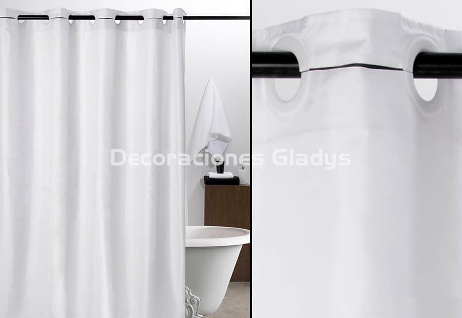 CORTINA DUCHA LISA BLANCA 1040 - Imagen 1