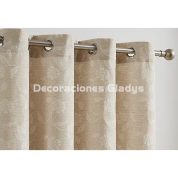 CORTINA JACQUARD FLOWERS - Imagen 1