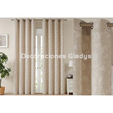 CORTINA JACQUARD FLOWERS - Imagen 2