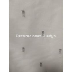 CORTINA VISILLO FLECOS GRIS - Imagen 1